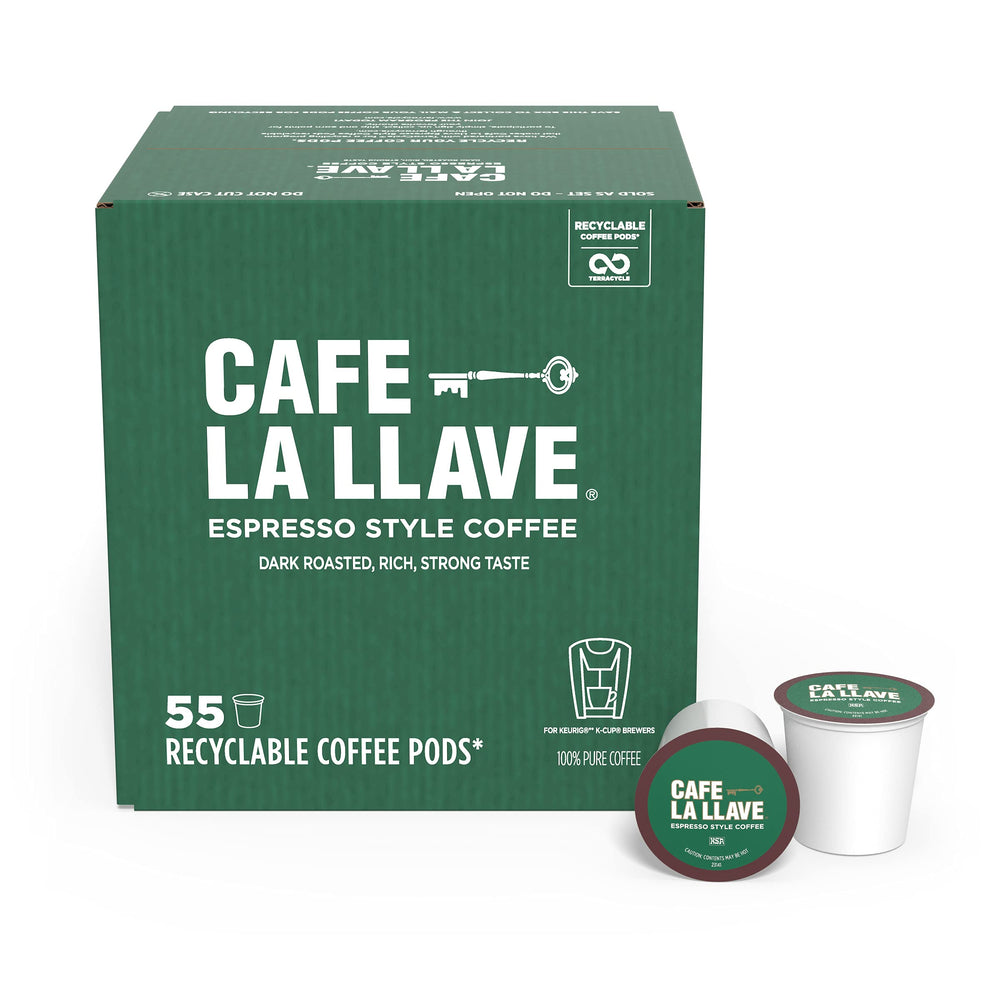 Cafe La Llave espresso-style pods deliver bold flavor in a 55-count box.
