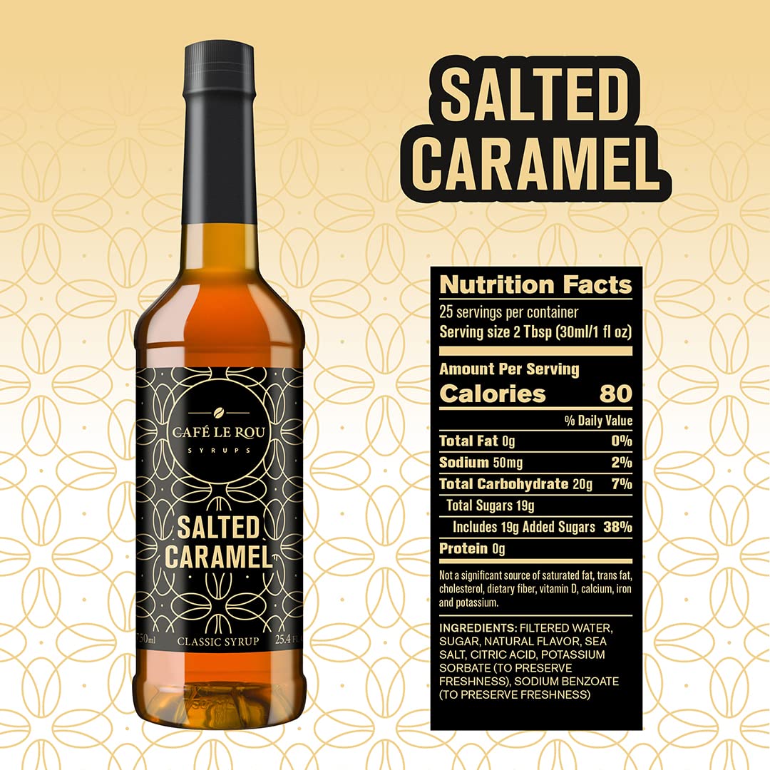 Café Le Rou hazelnut infusion bottle showcases nutty aroma