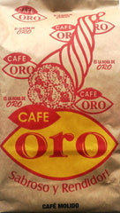 Cafe Oro Honduras ground coffee 16 oz bag, smooth aromatic daily cup.