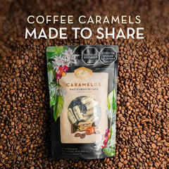 Cafe Quindio coffee caramels melt in the mouth with caramel notes.