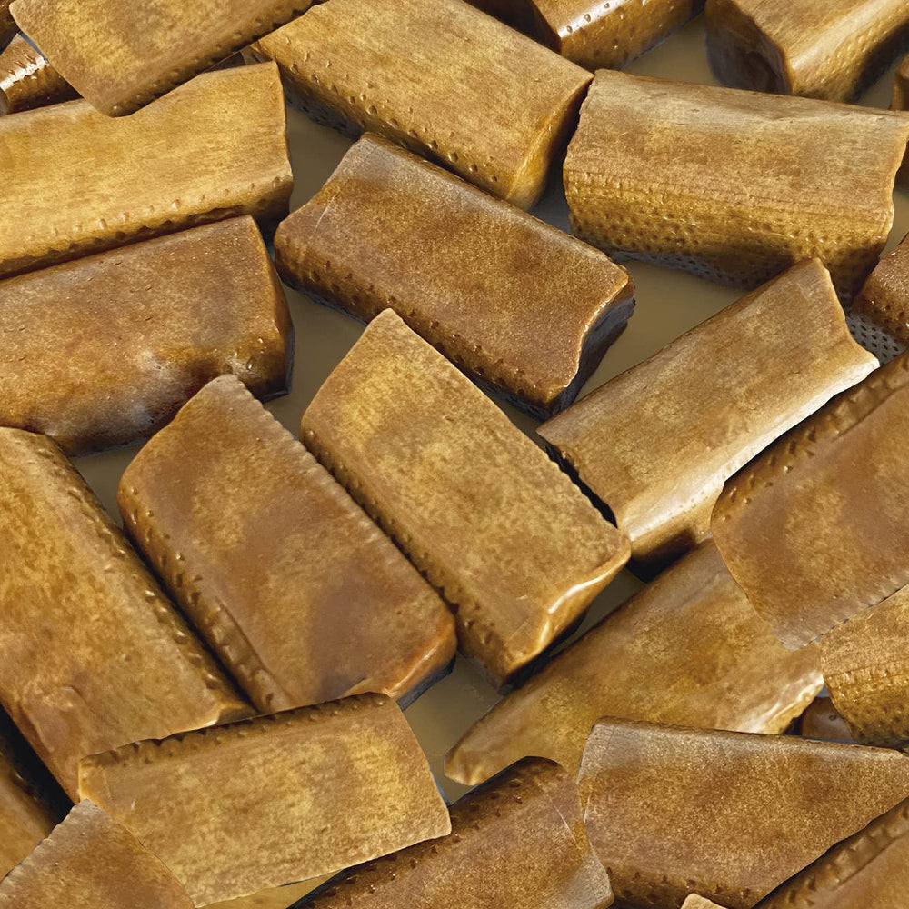 Cafe Quindio coffee caramels on a plate for snacking.