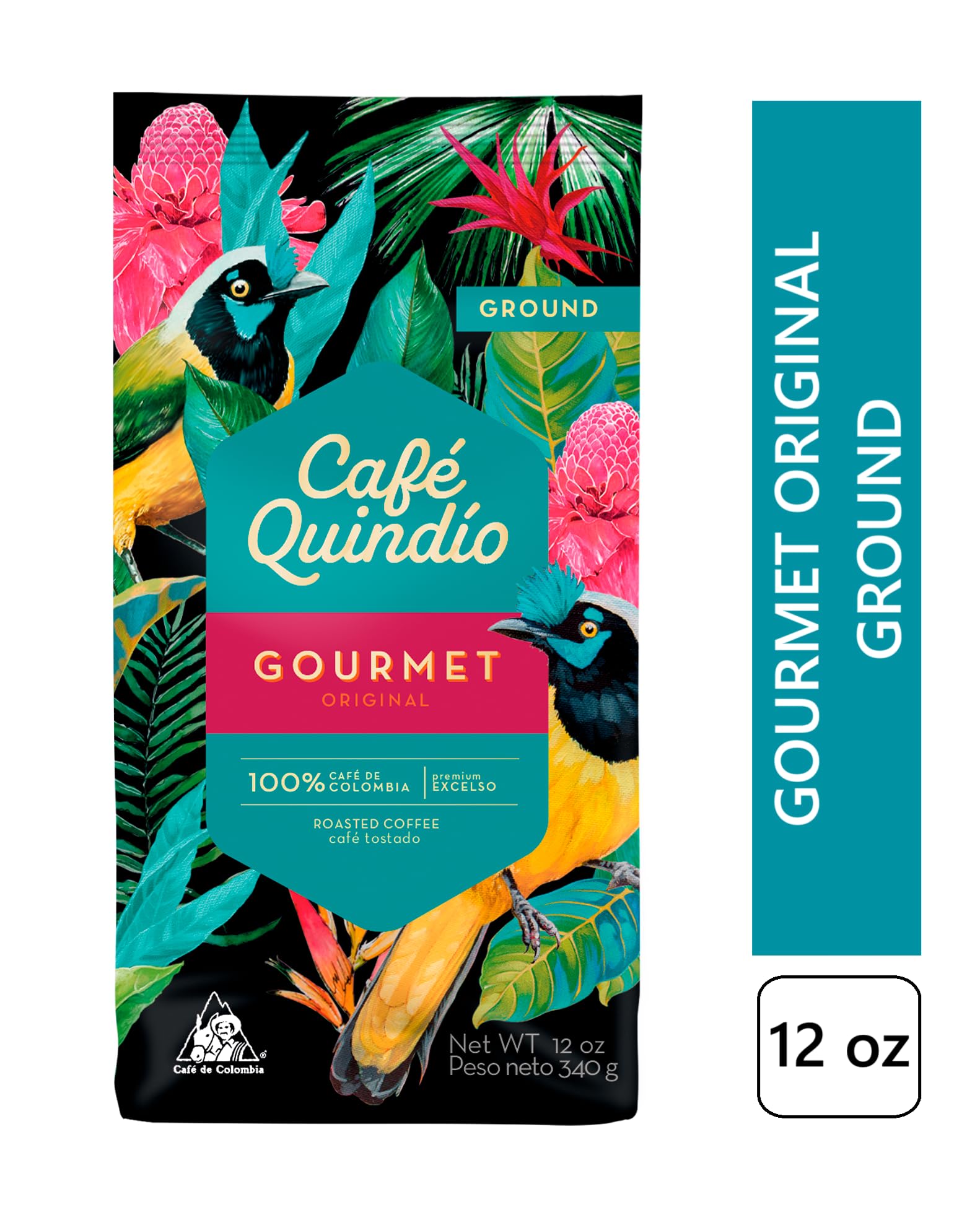 Cafe Quindio logo emphasizes a women-owned heritage and community focus.