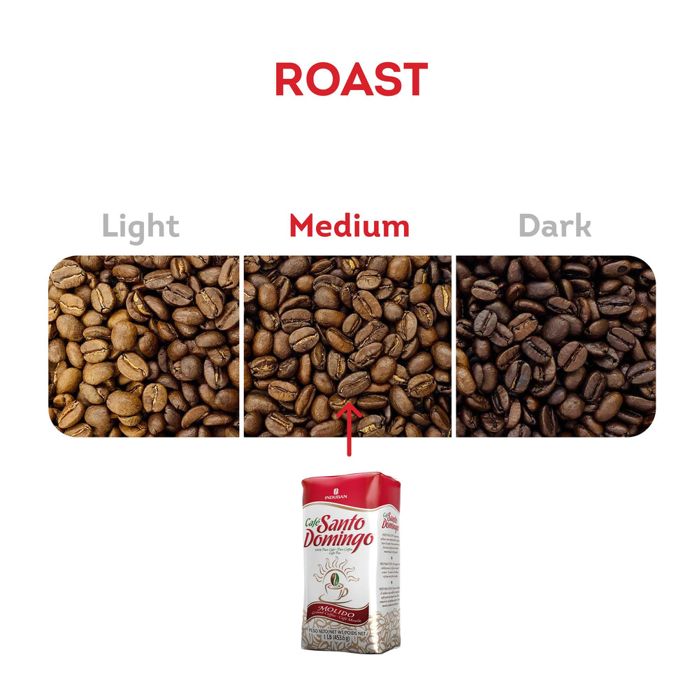 Café Santo Domingo INDUBAN ideal for drip brew in your daily routine.