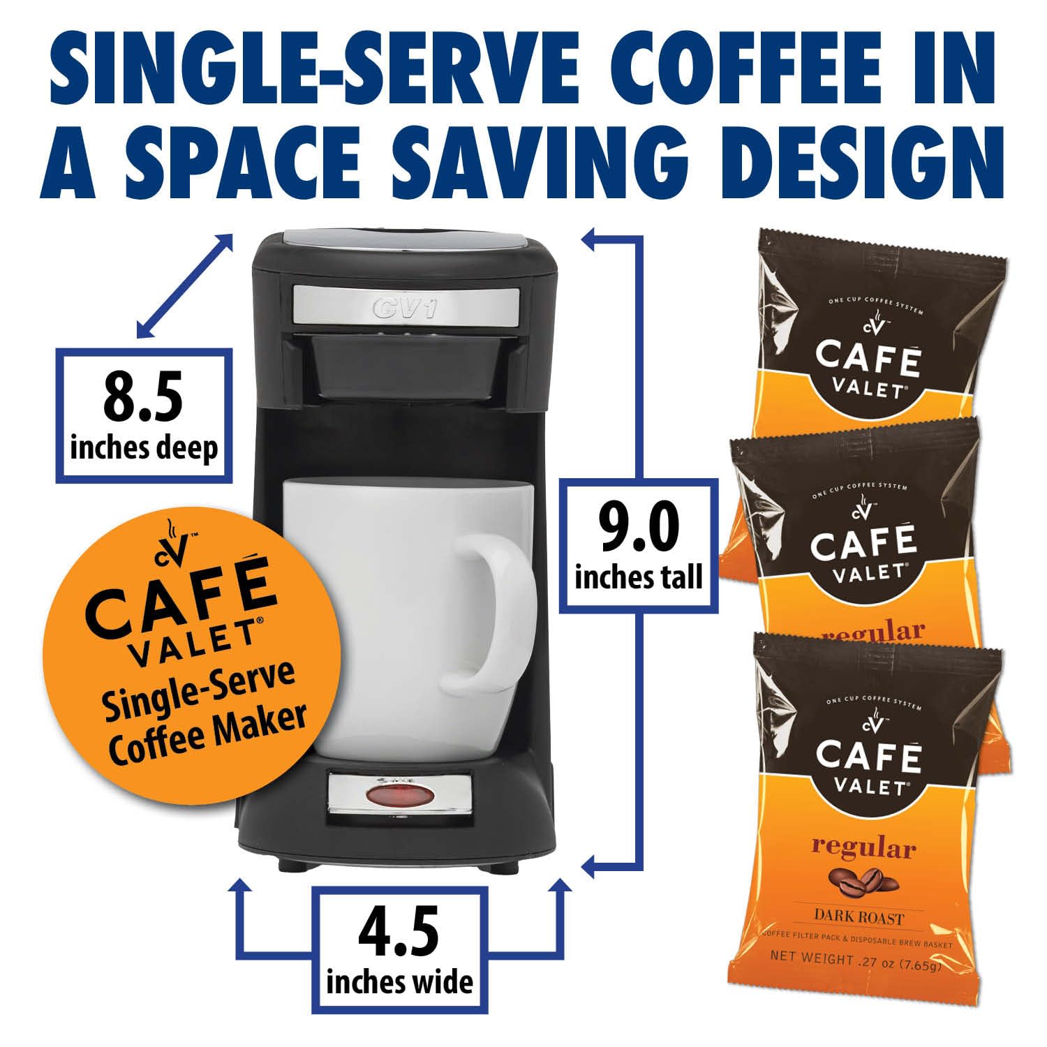 Compact design fits in hotels, offices, and dorms for convenience.