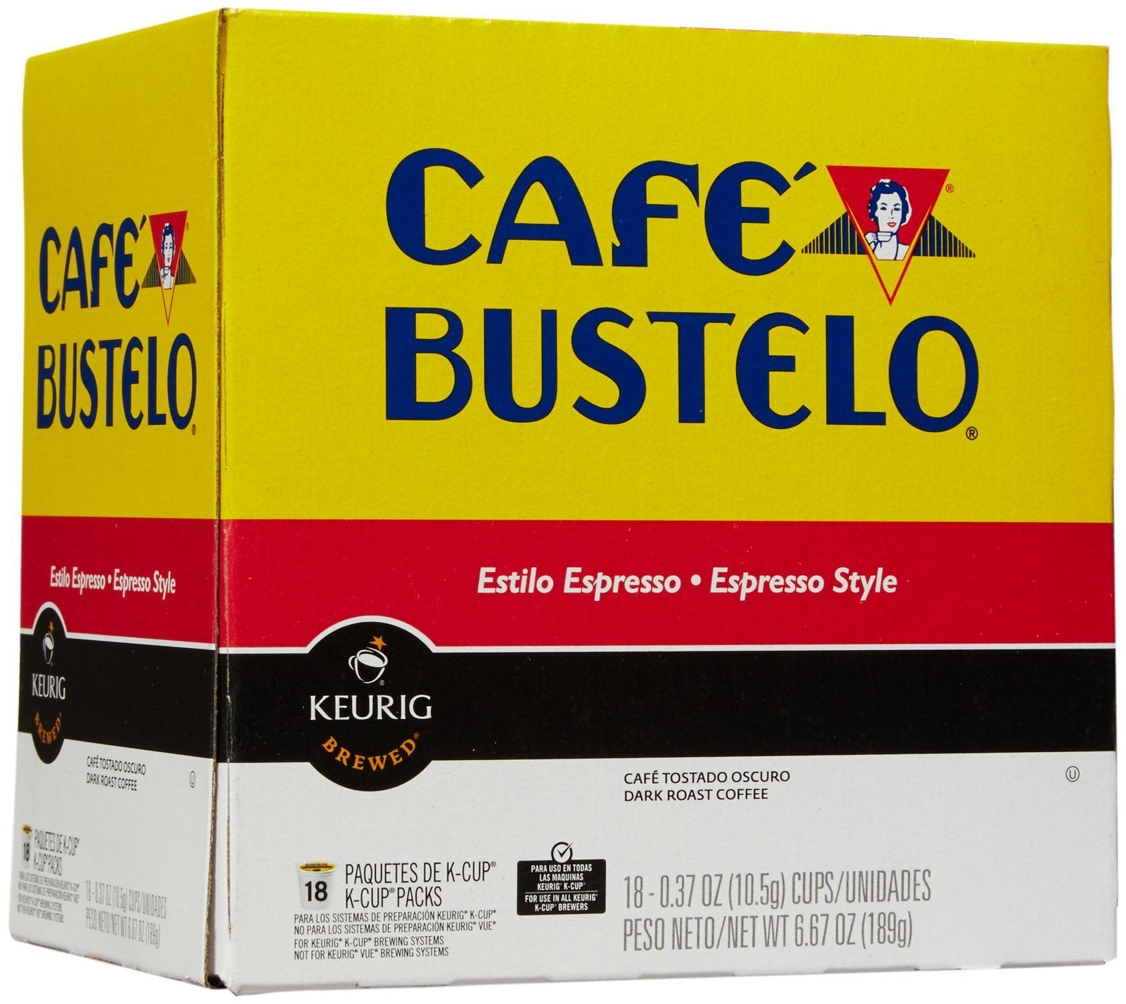 Cafe Bustelo brewing on a Keurig machine delivers bold flavor.