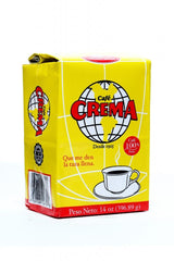 Cafe Crema ground coffee close-up highlighting creamy flavor and balance