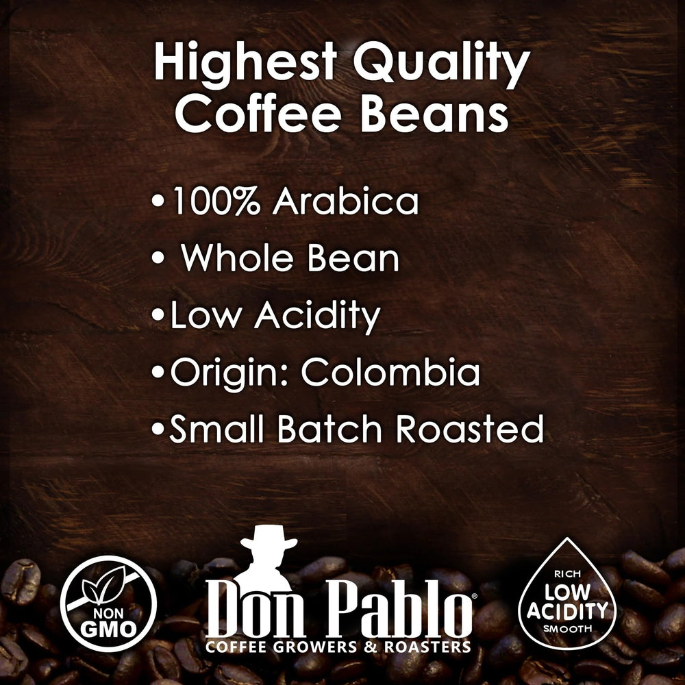 Cafe Don Pablo Supremo pour-ready beans deliver a balanced cup