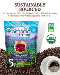 Cafe Don Pablo Subtle Earth coffee highlighting low acidity for easy mornings.
