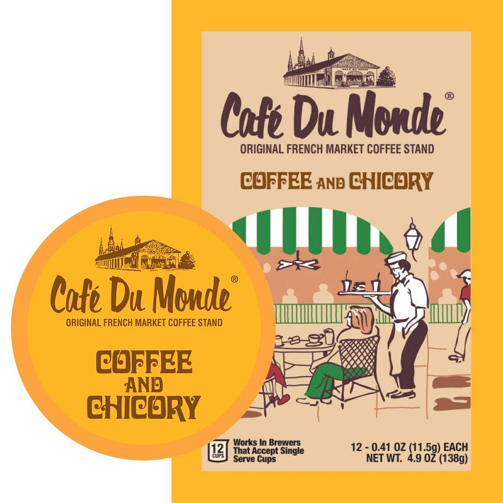 Cafe Du Monde chicory blend bag close-up, historic aroma and flavor reference