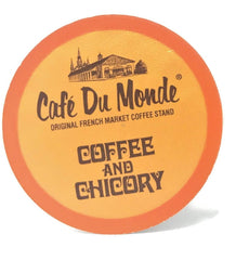 Cafe Du Monde pods ready on the counter for easy caffeine boosts
