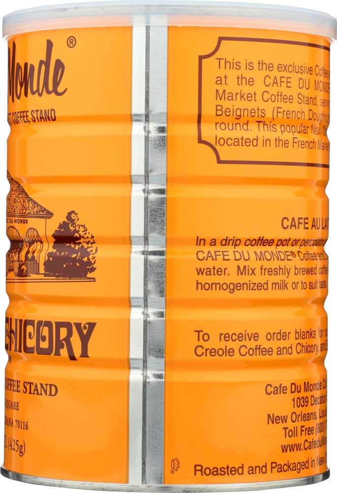 Cafe Du Monde cup with au lait, hot or iced coffee option