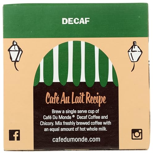 A cup of Cafe Du Monde decaf chicory ready to enjoy.