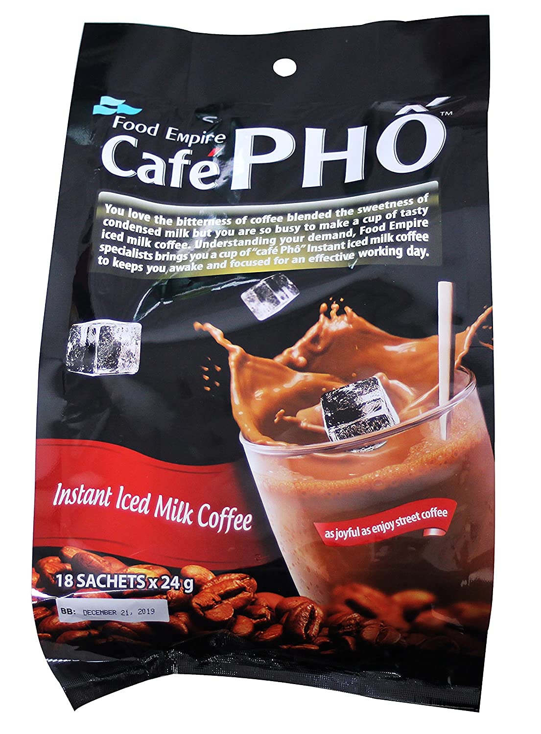 Cafe Pho single-serve coffee sachet ideal for mugs and travel.