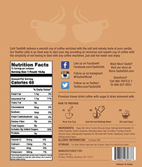 Cafe Tastlé Vanilla Latte packaging highlights convenient on-demand prep