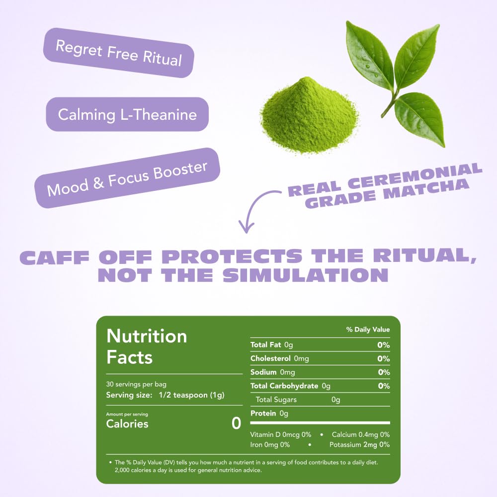 Caff Off packaging display signals gift-ready premium decaf option for tea lovers