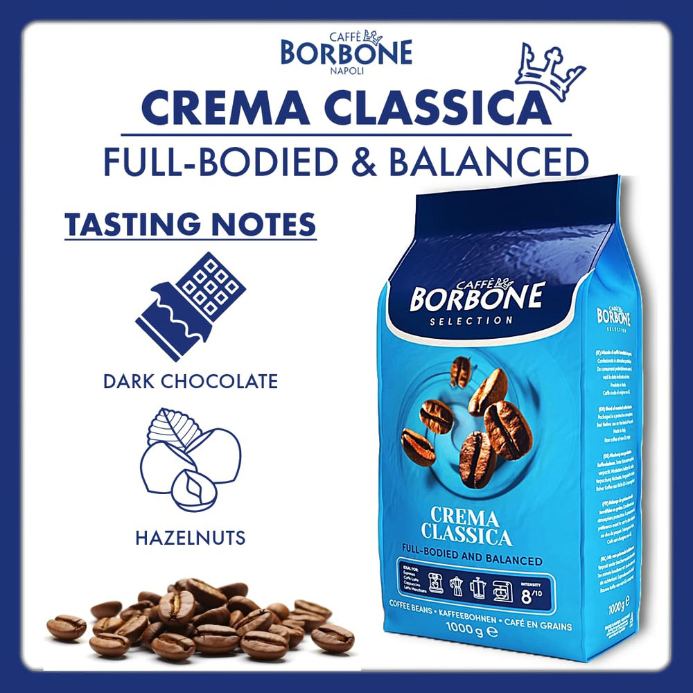 Caffè Borbone Crema Classica espresso cup delivers a full-bodied shot