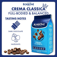 Caffè Borbone Crema Classica espresso cup delivers a full-bodied shot