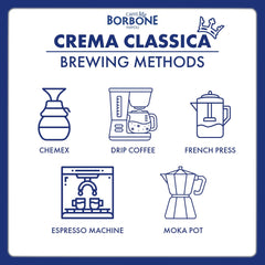 Caffè Borbone Crema Classica Italian roast with velvety crema