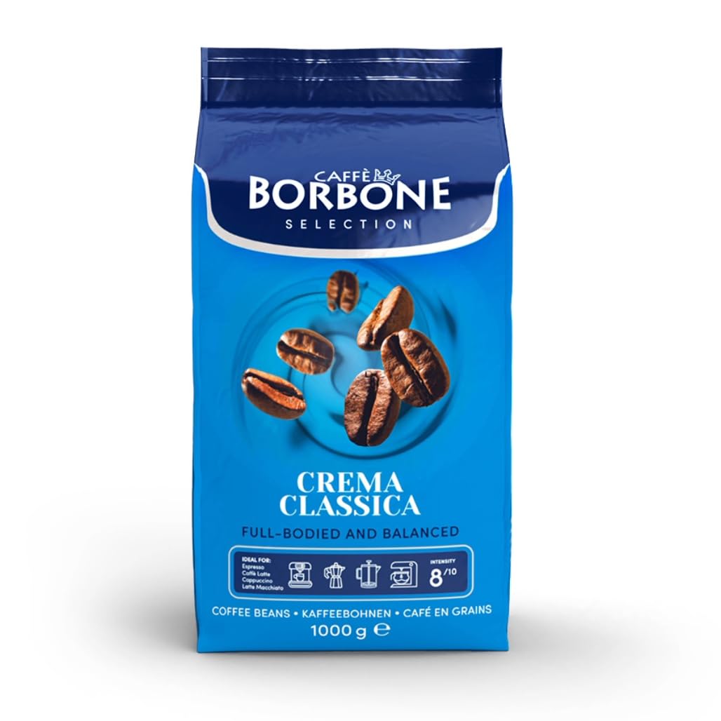 Caffè Borbone Crema Classica whole bean ready for espresso brewing