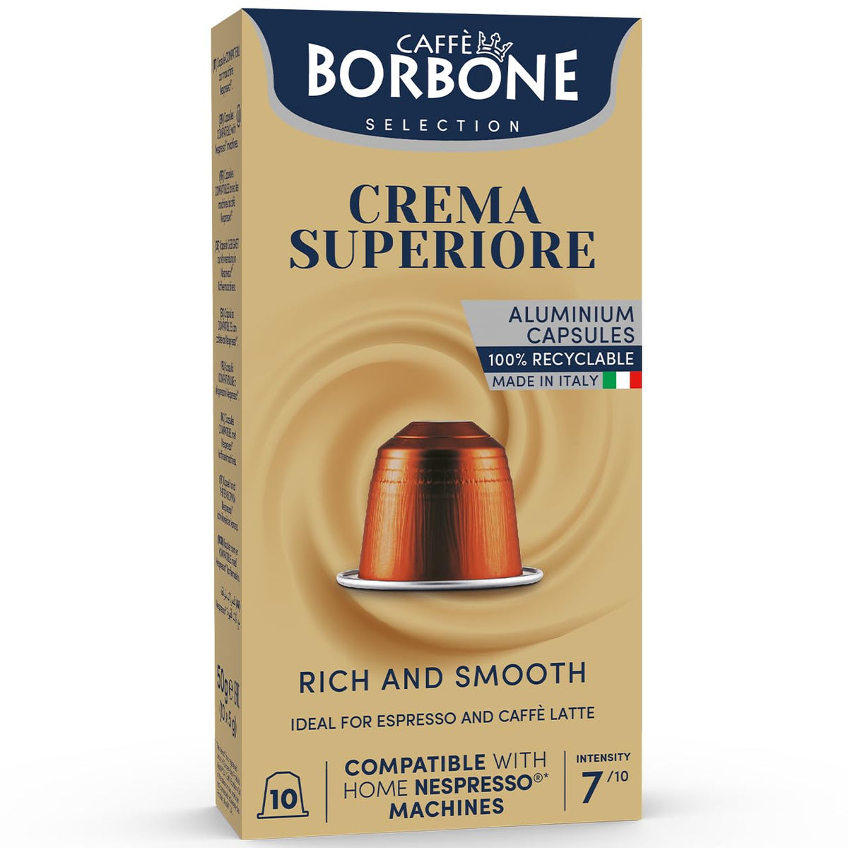 Caffè Borbone Crema Superiore aluminum capsules ready for use