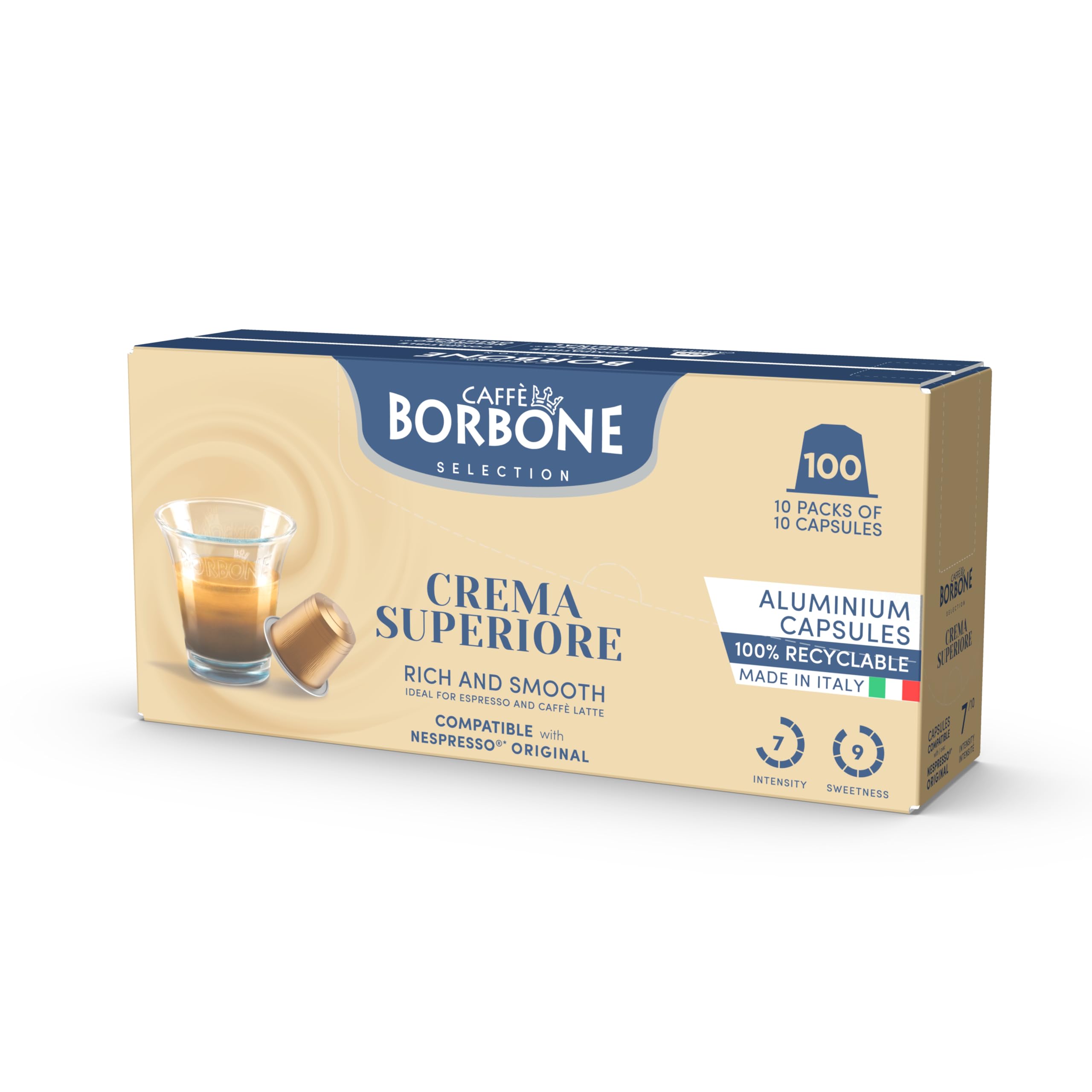 Caffè Borbone Crema Superiore balanced flavor visual for espresso