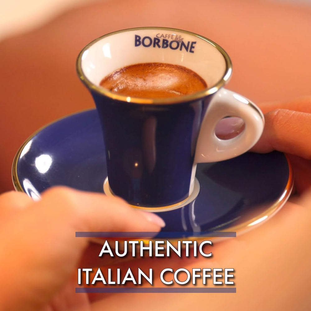 Caffè Borbone Crema Superiore home kitchen setup with espresso