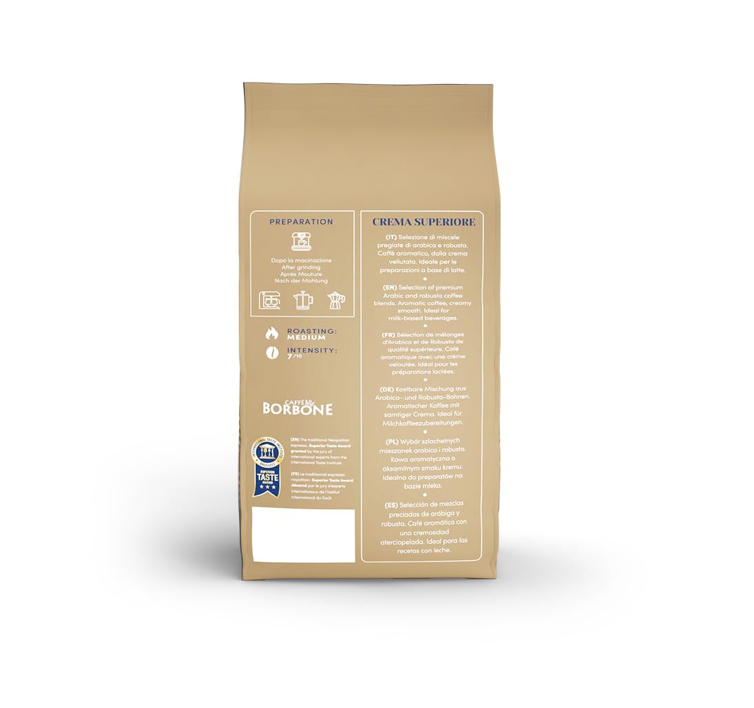 Caffè Borbone Crema Superiore Italian coffee with Neapolitan heritage.