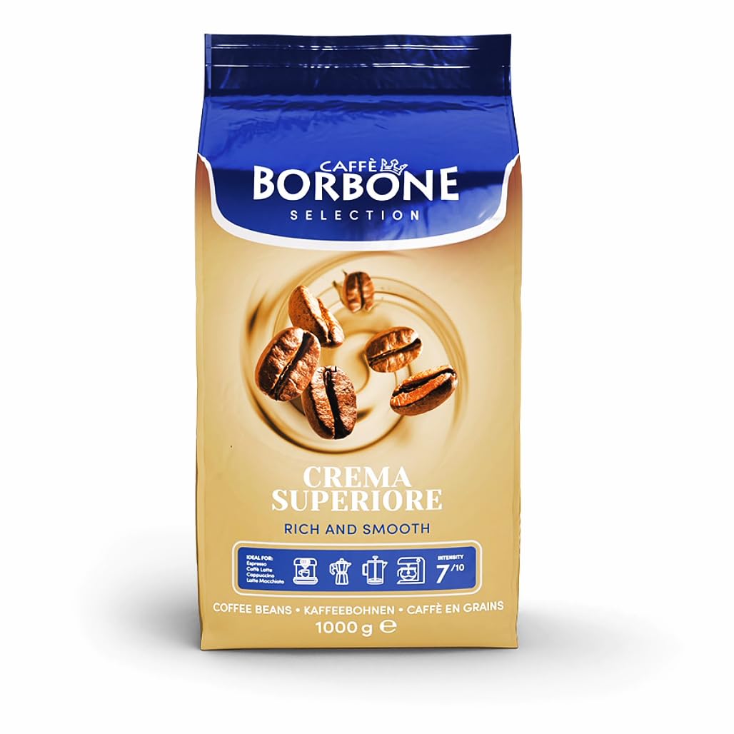 Caffè Borbone Crema Superiore whole bean bag ready for espresso and drip brewing.