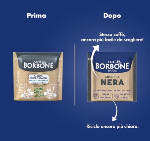 Caffè Borbone ESE Miscela Nera Italian tradition in a compact pod format.
