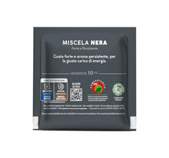 Caffè Borbone ESE Miscela Nera Napoli roast with rich aroma and crema.