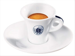 Caffe Borbone Miscela Blu beans beside a grinder, ideal for a bold, Italian-style coffee.