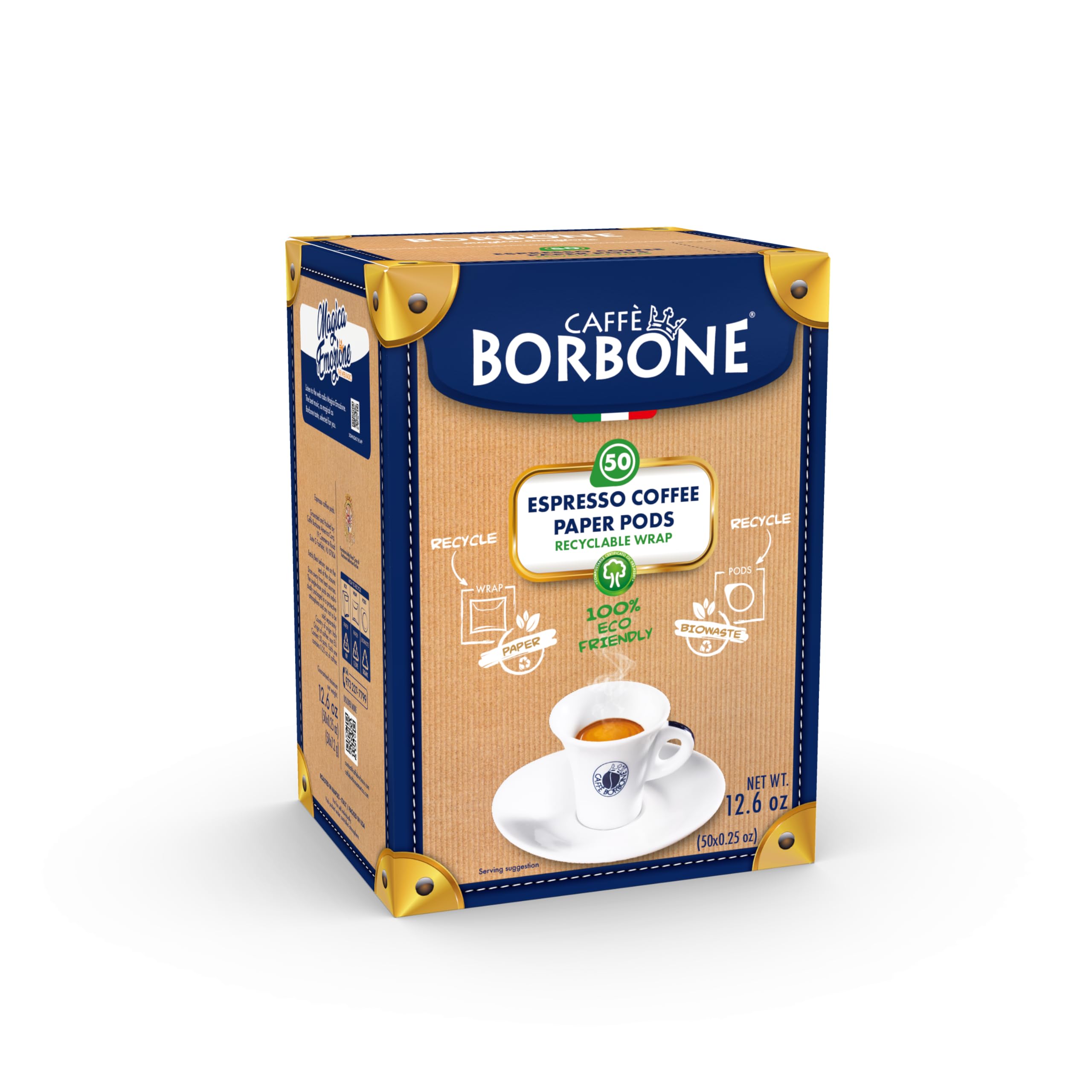 Genuine Neapolitan origin: Caffè Borbone heritage and tradition.