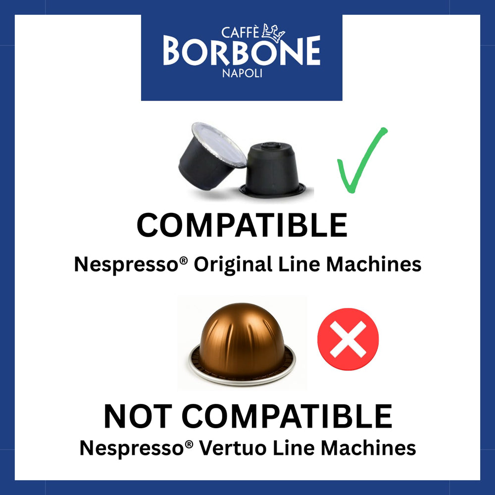 Caffè Borbone Respresso Gold box displayed on a countertop