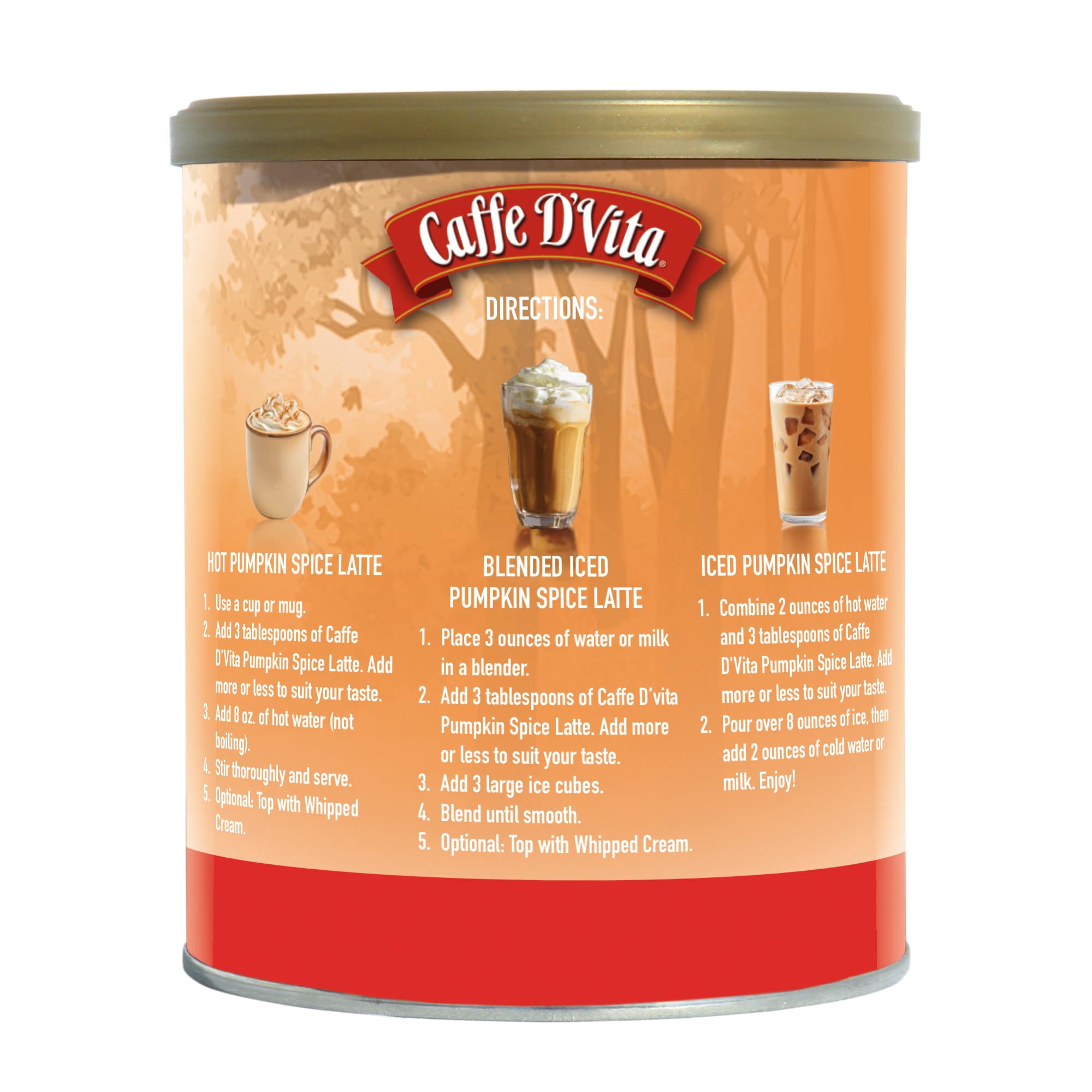 Caffe D'Vita blended cappuccino with ice creates a refreshing treat.