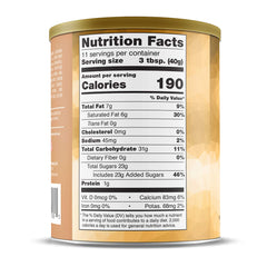 Caffe D'Vita Caramel Macchiato can back nutrition panel highlights gluten-free and kosher-dairy features.