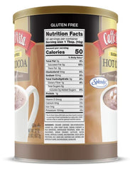 Caffe D'Vita hot cocoa cup, versatile for hot, iced, or blended drinks.