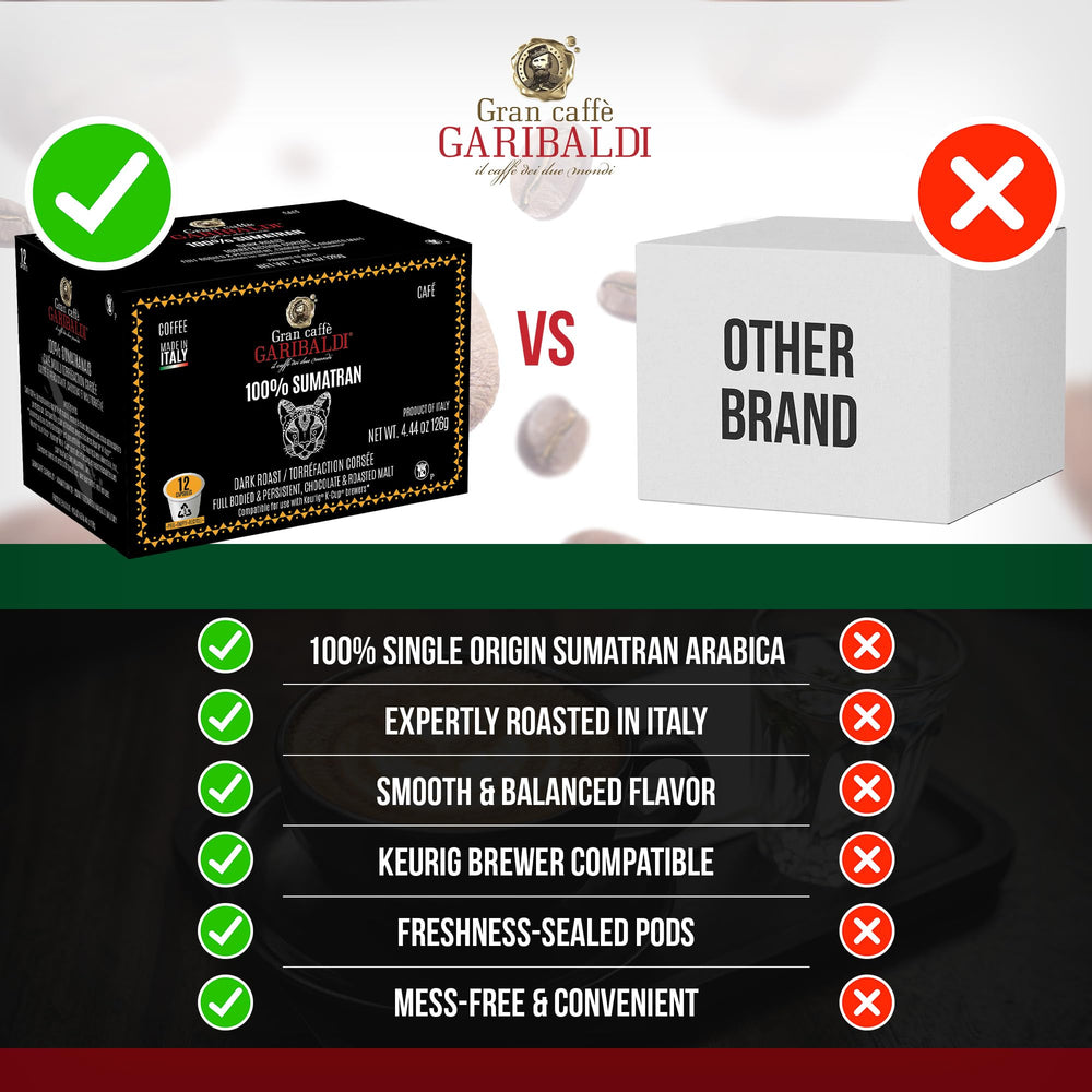 Caffè Garibaldi 12-count pack for home or office coffee routines.