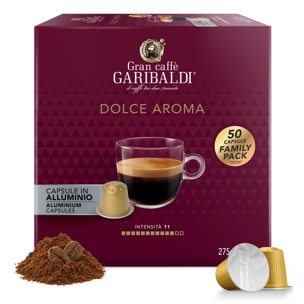 Caffè Garibaldi Gran Dolce Aroma espresso pod for rich home brewing and bold crema