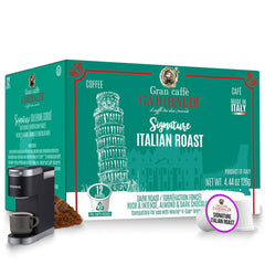 Caffe Garibaldi Italian Roast pods offer bold aroma for a cafe-style morning