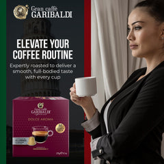 Caffè Garibaldi capsule compatible with Nespresso OriginalLine machines for smooth brews