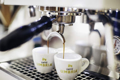 Third-generation CAFFÈ UMBRIA roasters shaping a bold Arco Etrusco profile.