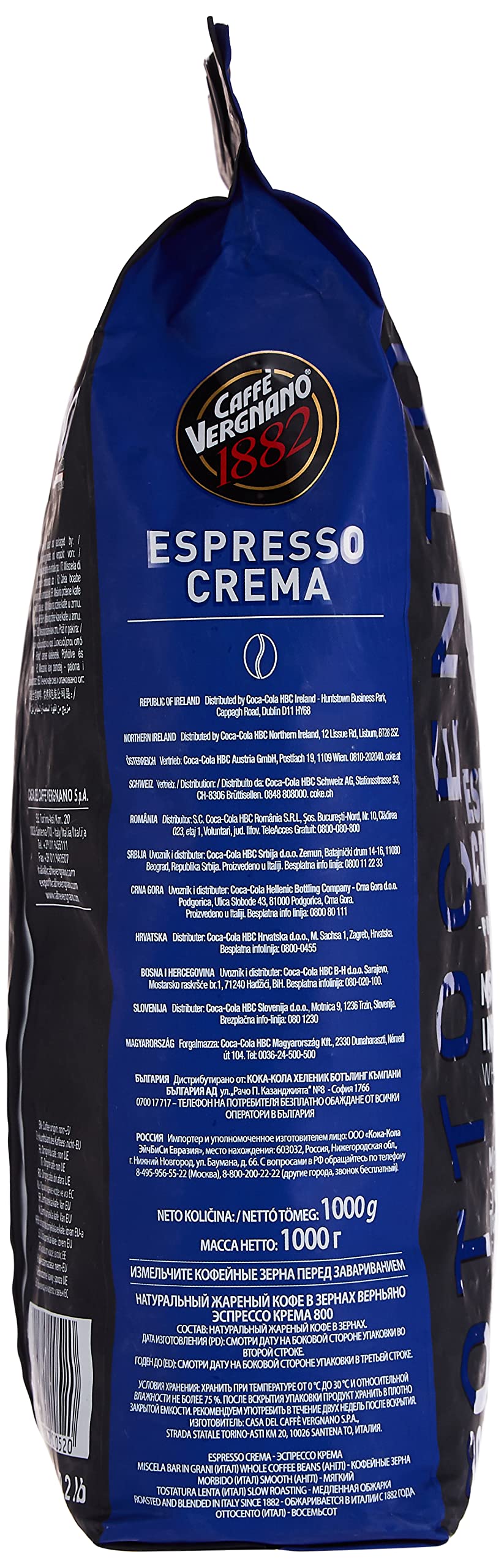 Close-up of Crema 800 beans showing delicate fragrance.