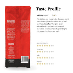 Caffè Vergnano 1882 full-bodied blend using arabica and robusta beans.