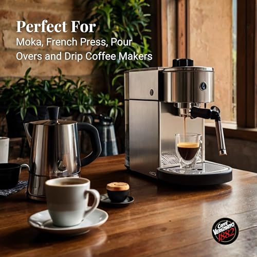 Caffè Vergnano 1882 clean packaging preserves freshness after roast.