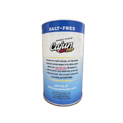 Cajun Two Step seasoning on a pantry shelf invites quick weeknight flavor.