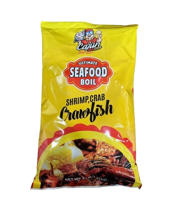 Cajun Two Step seafood boil seasoning bottle boosts authentic Louisiana flavor for seafood boils.