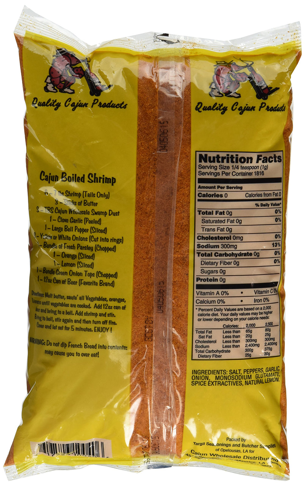 Swamp Dust seasoning elevates a shrimp boil with bold Cajun notes.