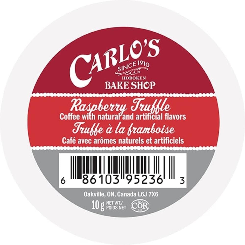 Cake Boss Raspberry Truffle mug with steam indicating café-quality indulgence at home