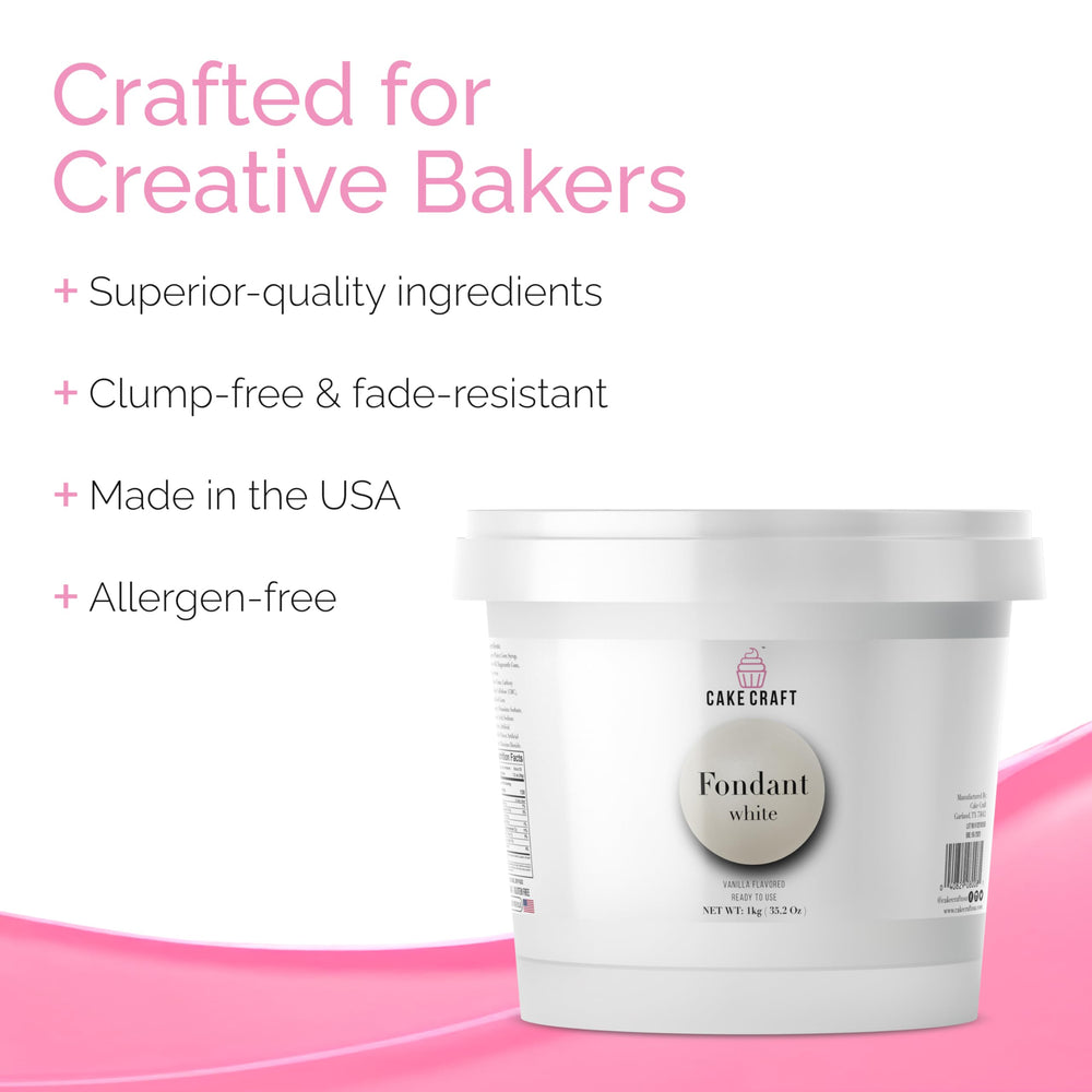 Cake Craft rolled fondant ideal for cupcake toppers and sugar flowers.