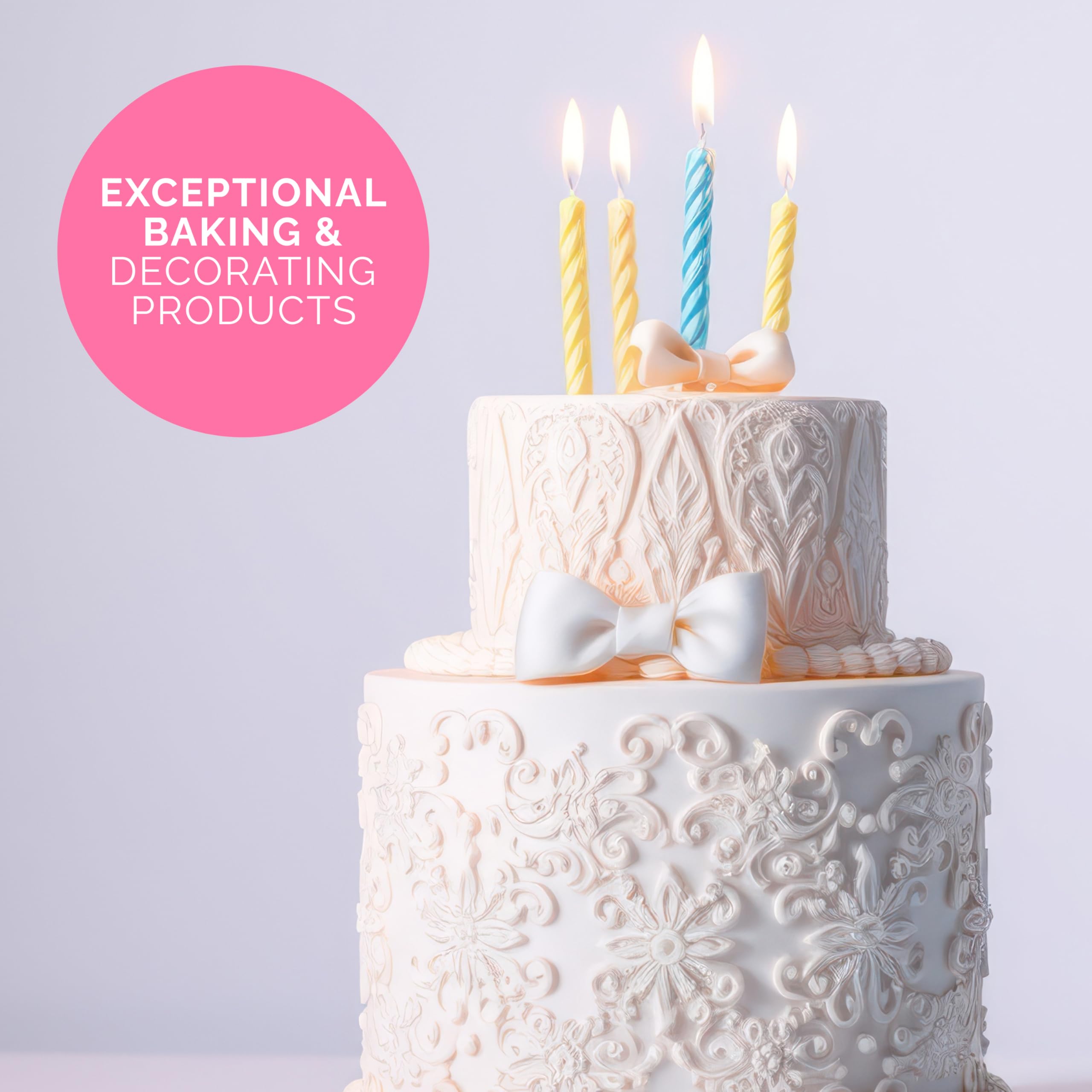 Cake Craft rolled fondant enables figurines and decorative shapes.